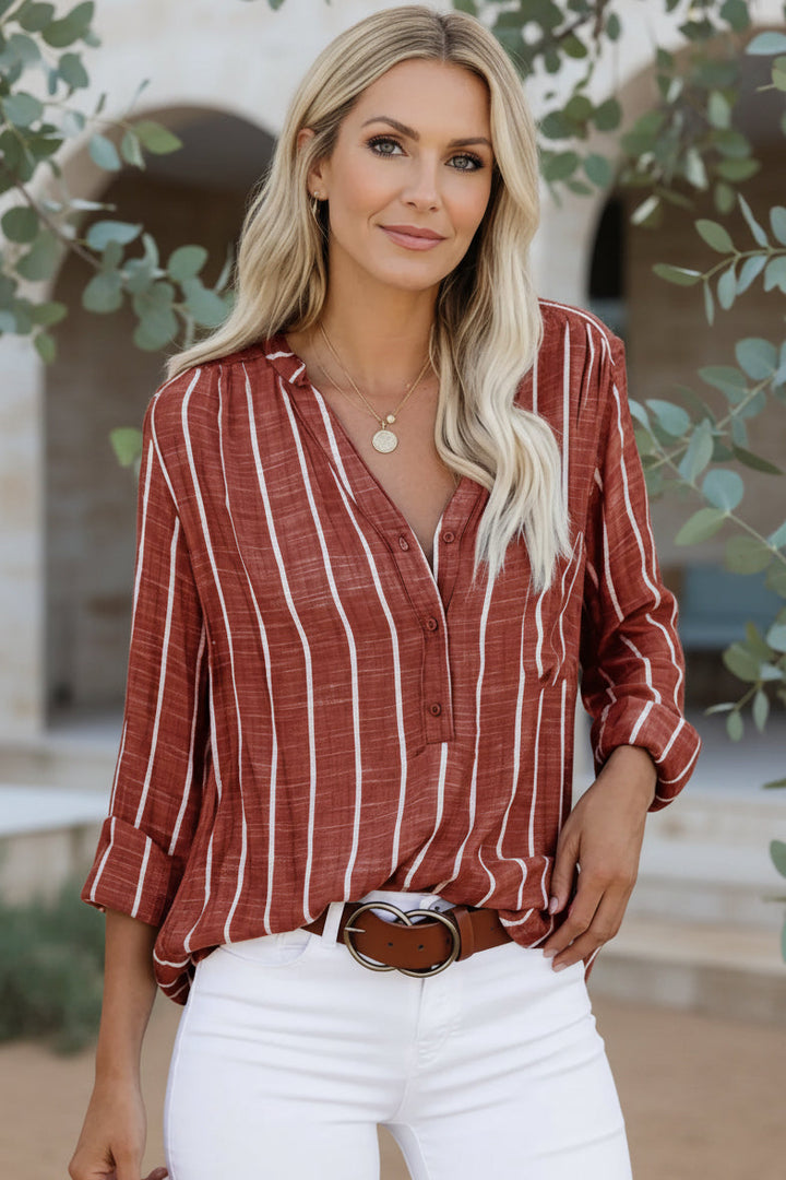 MAELA | Striped Casual Shirt