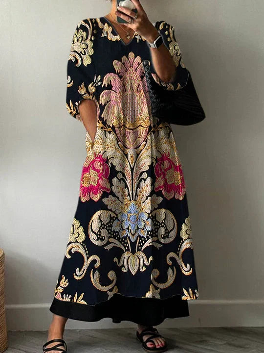 Clara | Robe de Plage Fleurie Élégante