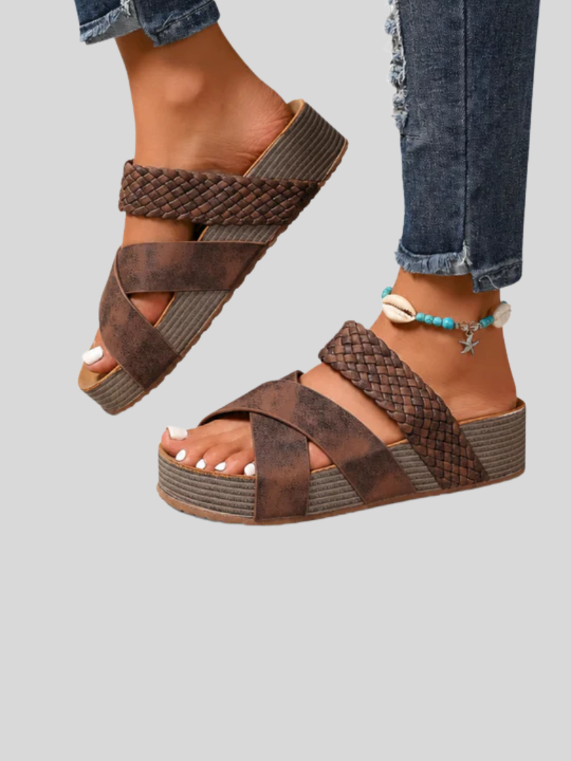 ABIGAIL | Orthopaedic Leather Strap Sandals