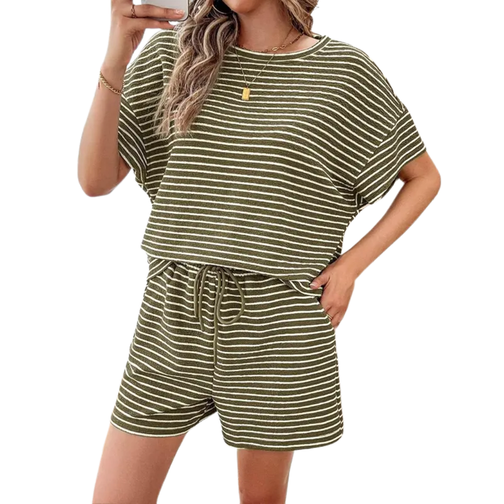 TOOTSIE | Striped Drawstring Lounge Set
