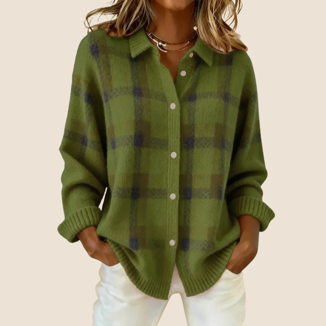 VIVIENNE | Pull à Carreaux Rétro