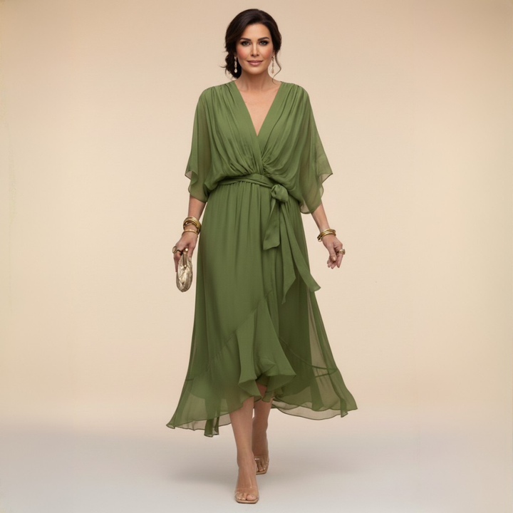 MONICA | V-neck dress