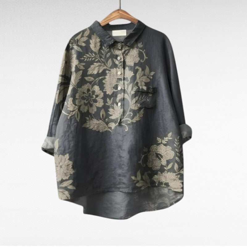 Celeste | Chemise Grise Nuit Profonde