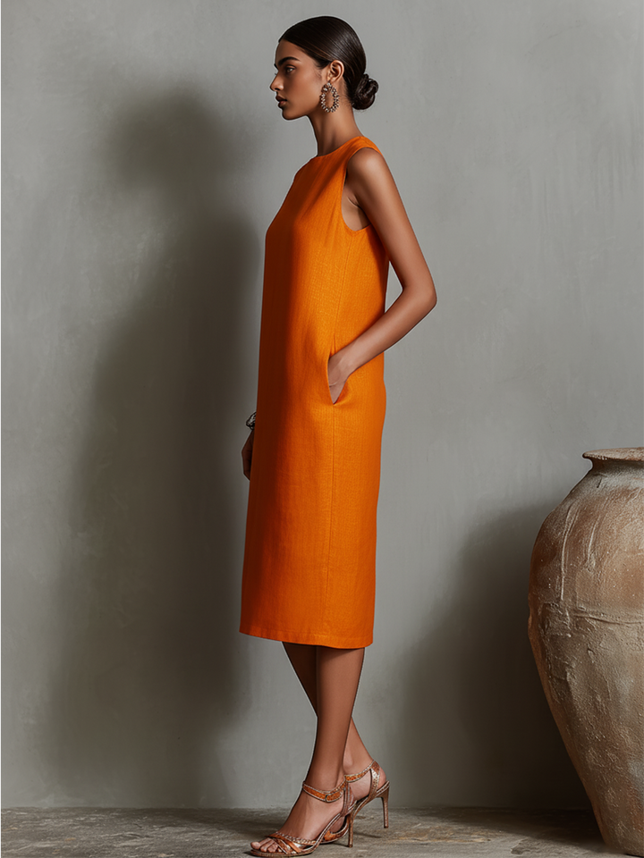 MAUREEN | Effortless Midi Dress with Pockets