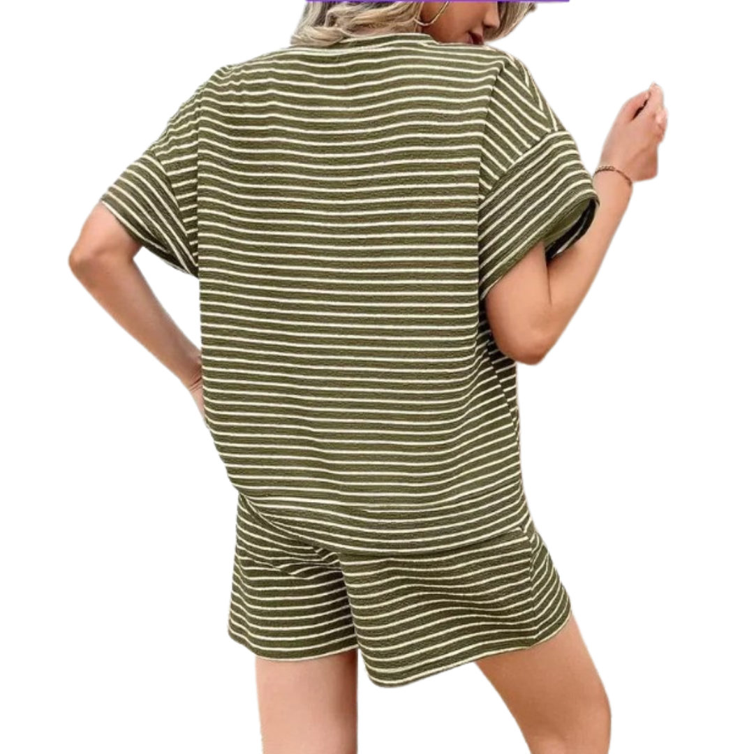 TOOTSIE | Striped Drawstring Lounge Set