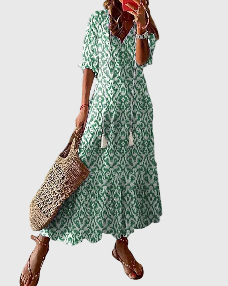 RAMONA | Boho Vintage Maxi Dress
