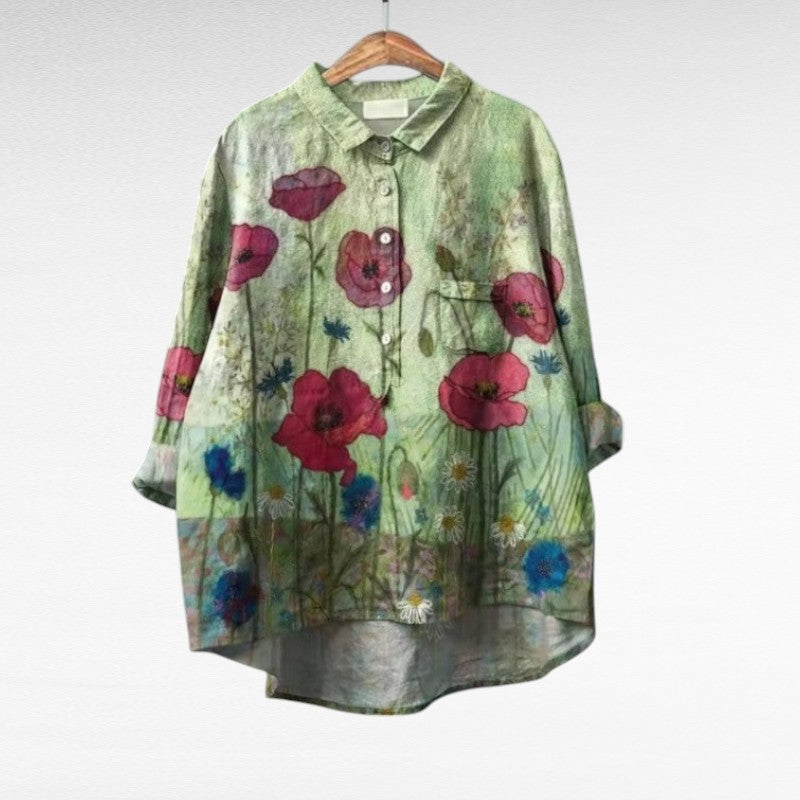 Juliette | Chemise Douce Cœur Fleuri