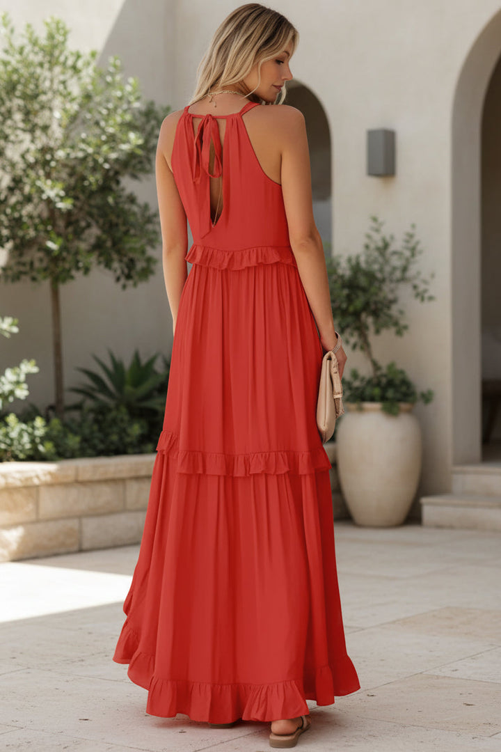 GAIA | Ruffle Maxi Dress