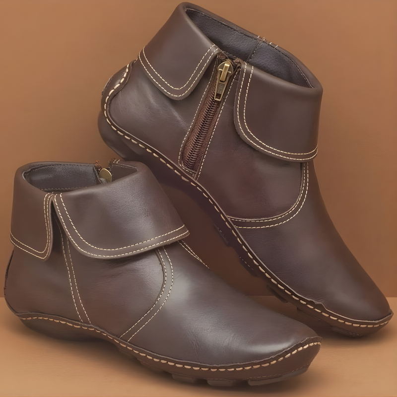 Dorthy | Bottines Orthopédiques Imperméables en Cuir
