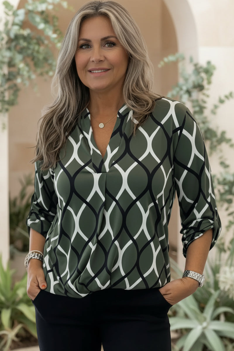 HELEN | Modern Pattern Top