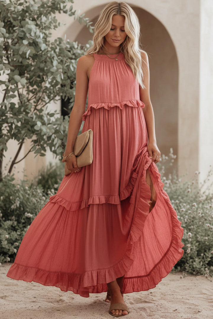 GAIA | Ruffle Maxi Dress