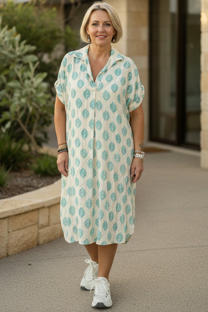 JULIANNE | Printed Shirt Dress