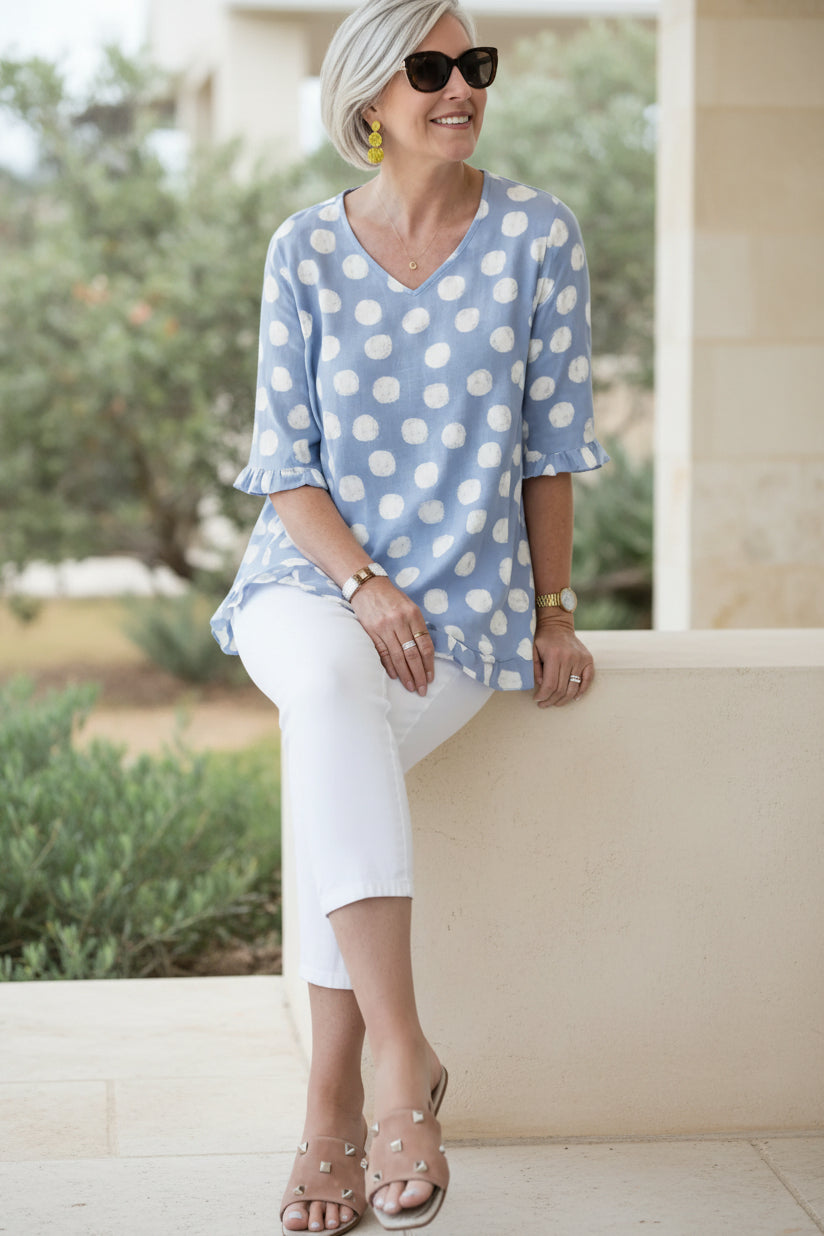 MARINA | Printed Vintage Top