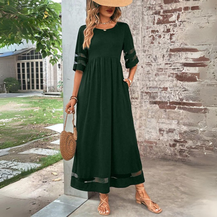 CERELIA | Flattering Tummy-Smoothing Midi Dress