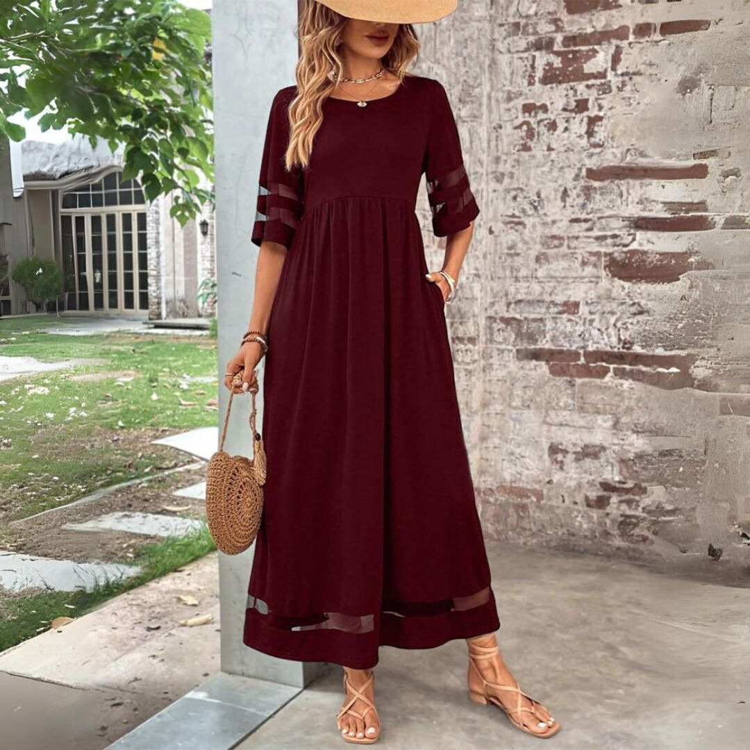 CERELIA | Flattering Tummy-Smoothing Midi Dress