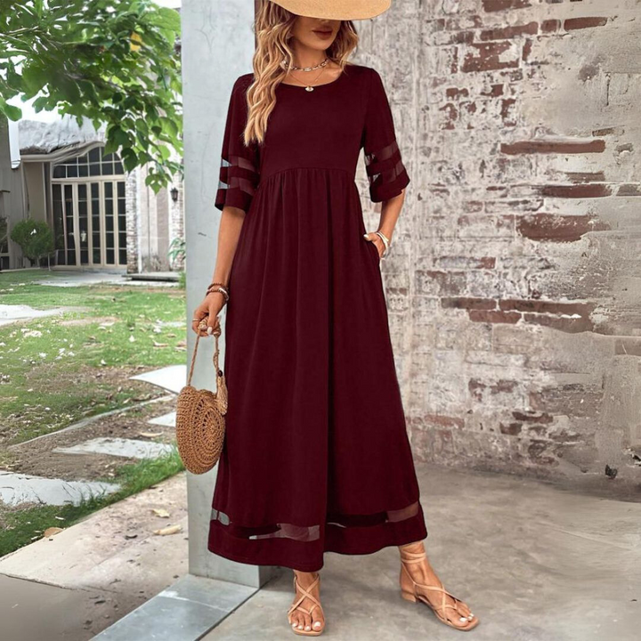 CERELIA | Flattering Tummy-Smoothing Midi Dress