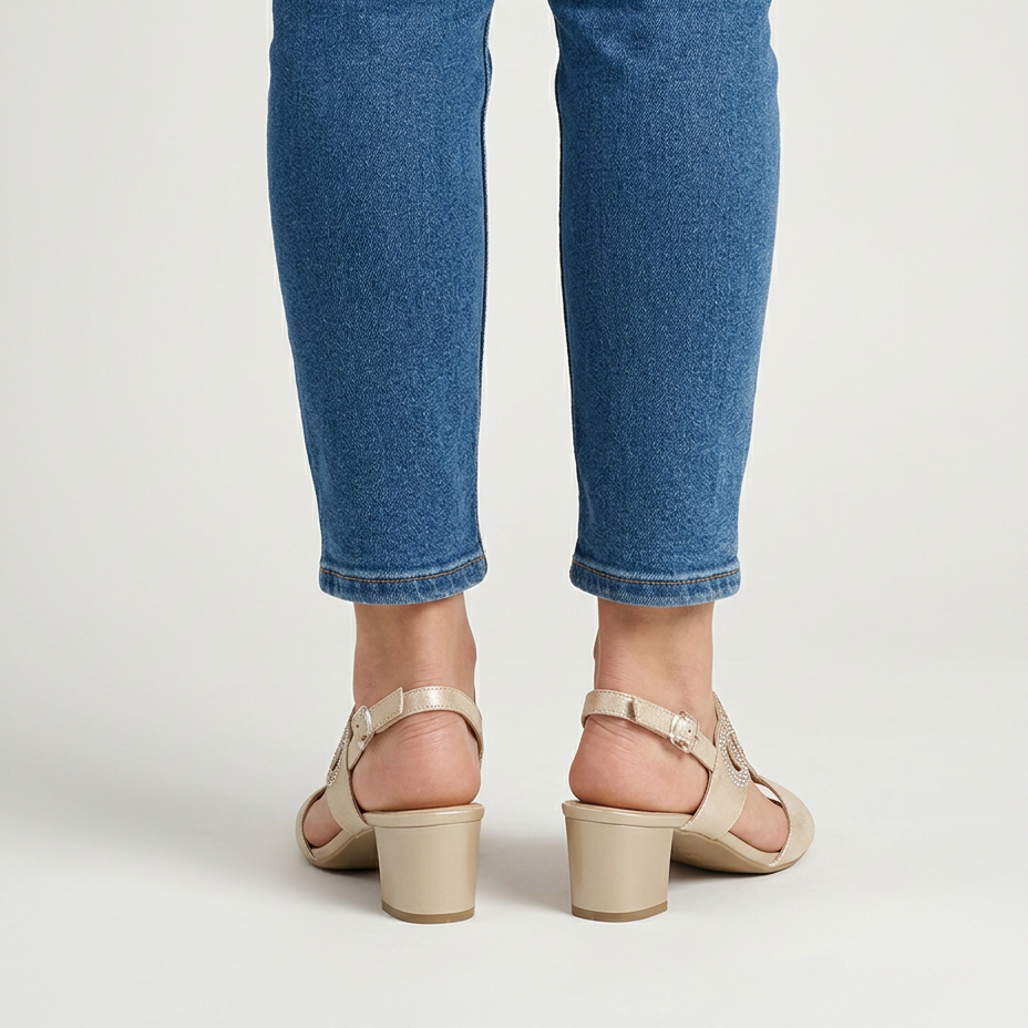GINA | Comfortable Women's Sandal with Heel
