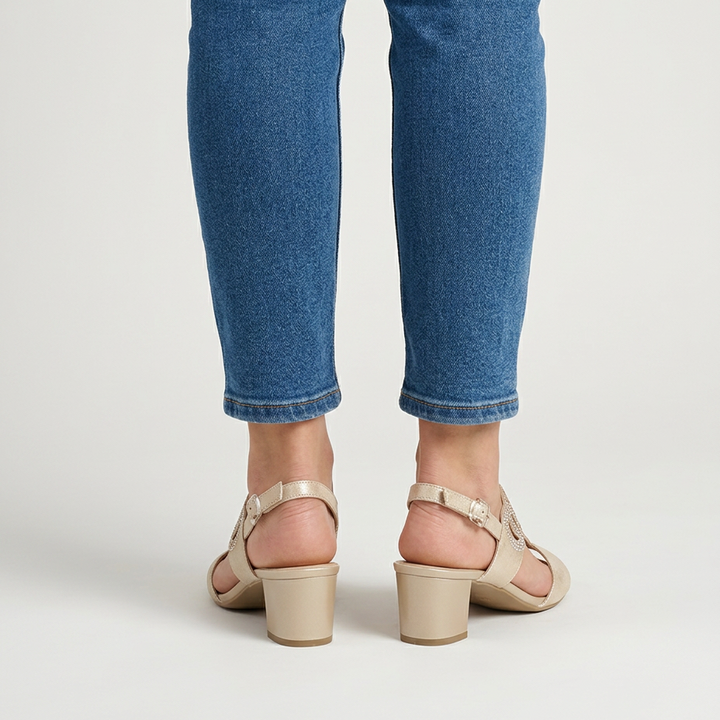 GINA | Comfortable Women's Sandal with Heel