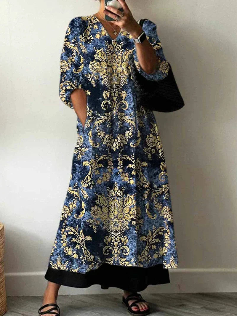 Sarah | Robe de Plage Fleurie Élégante