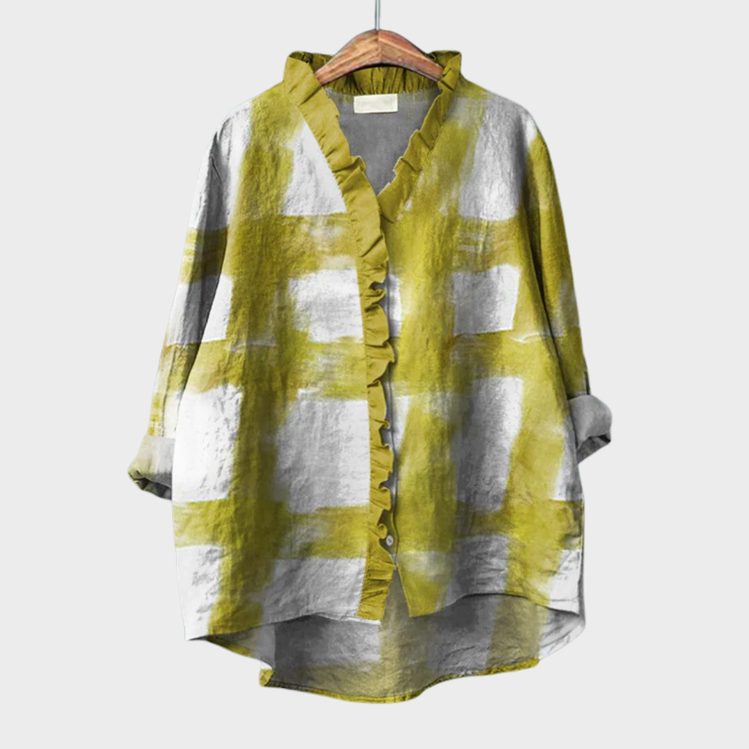 Melissa | Chemise Jaune Soleil Ardent