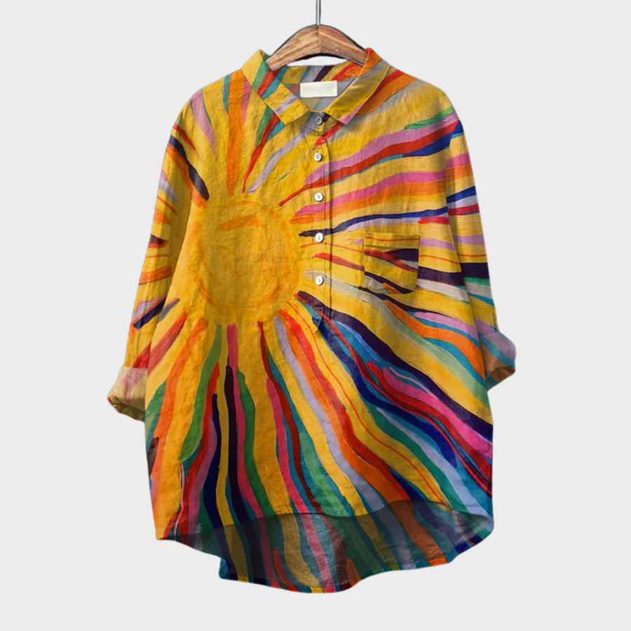 Solara | Chemise Tropicale Cœur Sauvage