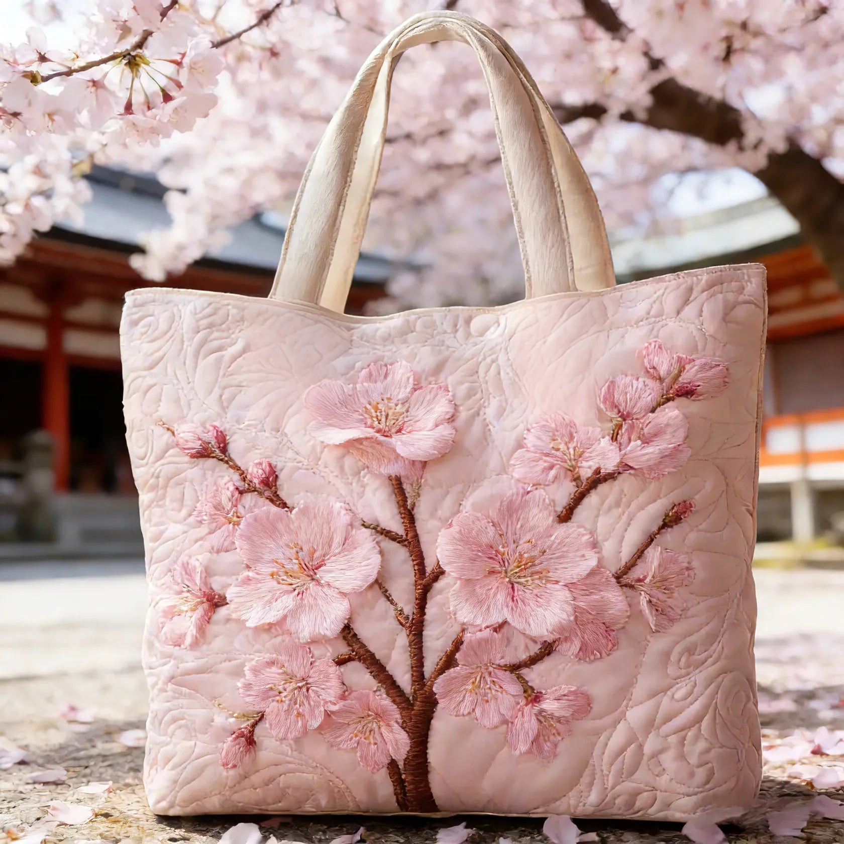 Blossom | Sac Tote Matelassé Sérénité Fleurie