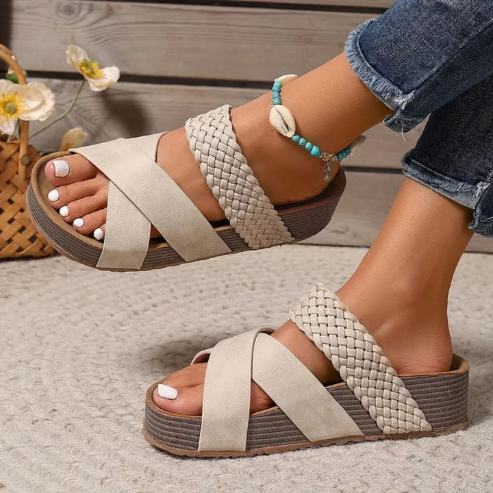 ABIGAIL | Orthopaedic Leather Strap Sandals