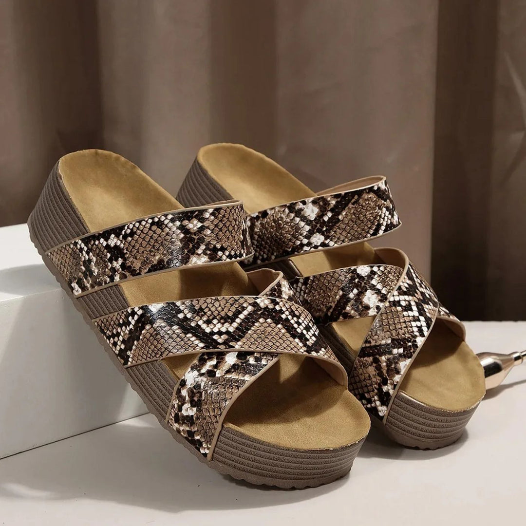 ABIGAIL | Orthopaedic Leather Strap Sandals
