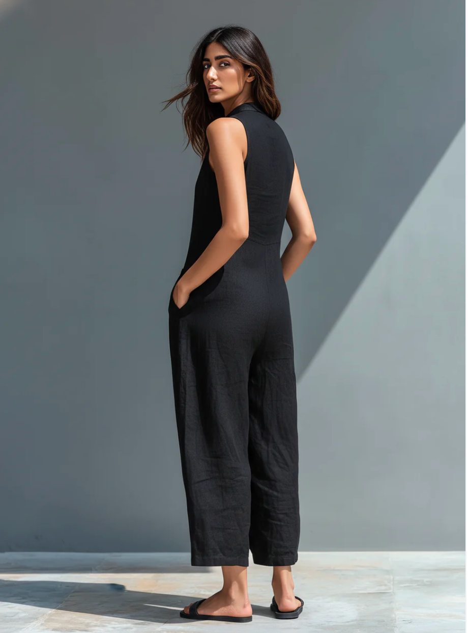 JOY | Sleeveless Minimalist Jumpsuit