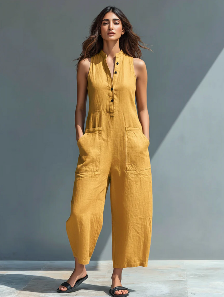 JOY | Sleeveless Minimalist Jumpsuit