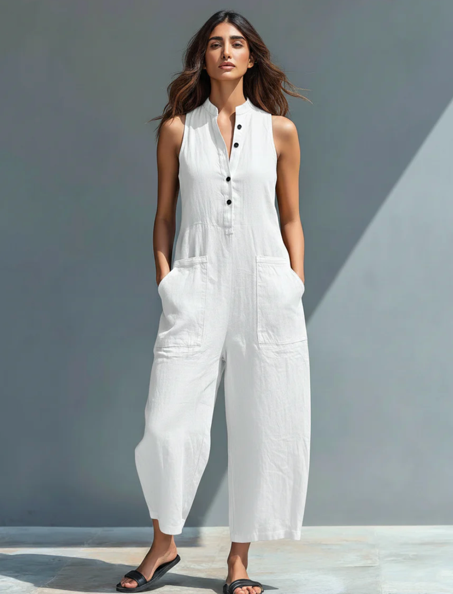 JOY | Sleeveless Minimalist Jumpsuit