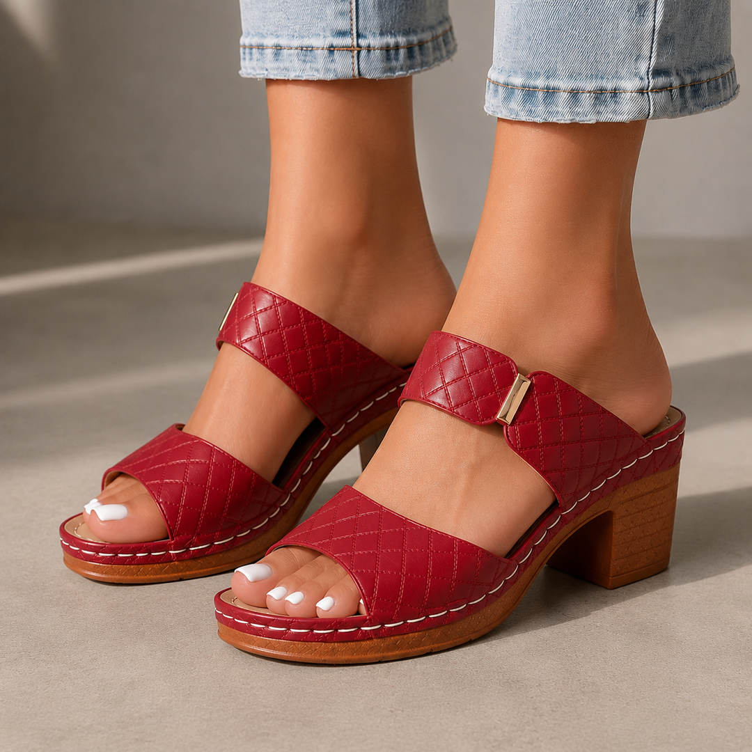 ANTONELLA | Quilted Leather Heels