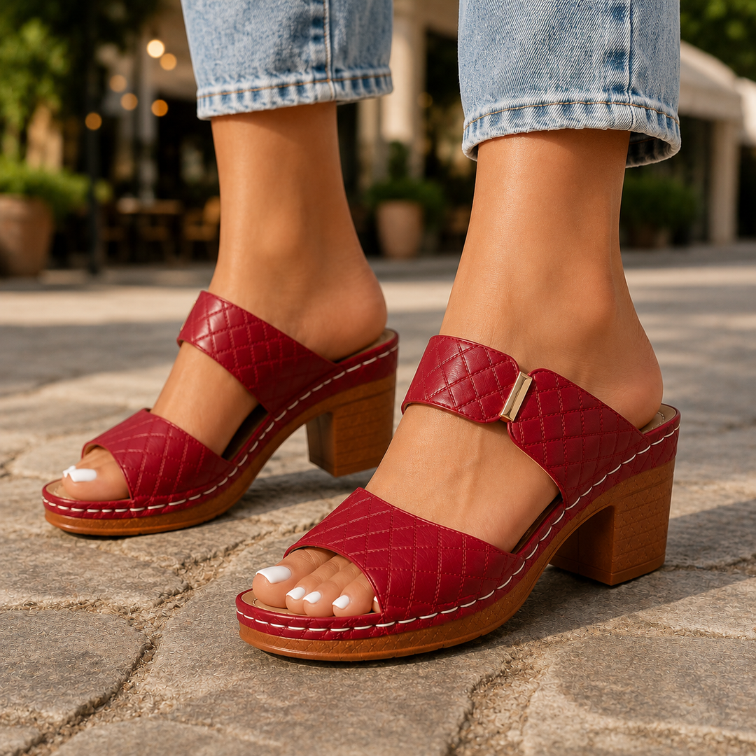 ANTONELLA | Quilted Leather Heels