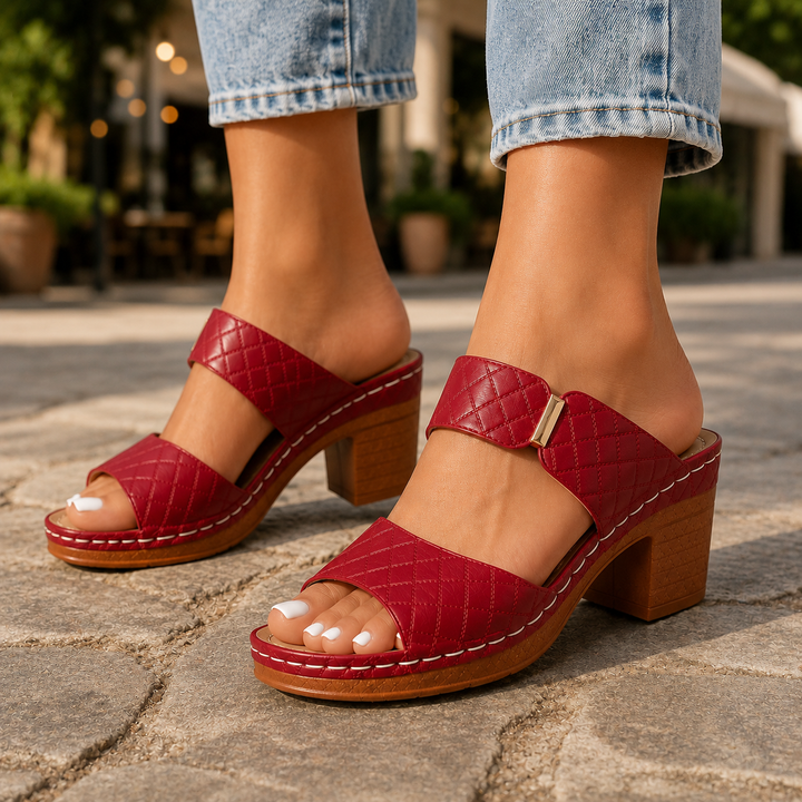 ANTONELLA | Quilted Leather Heels