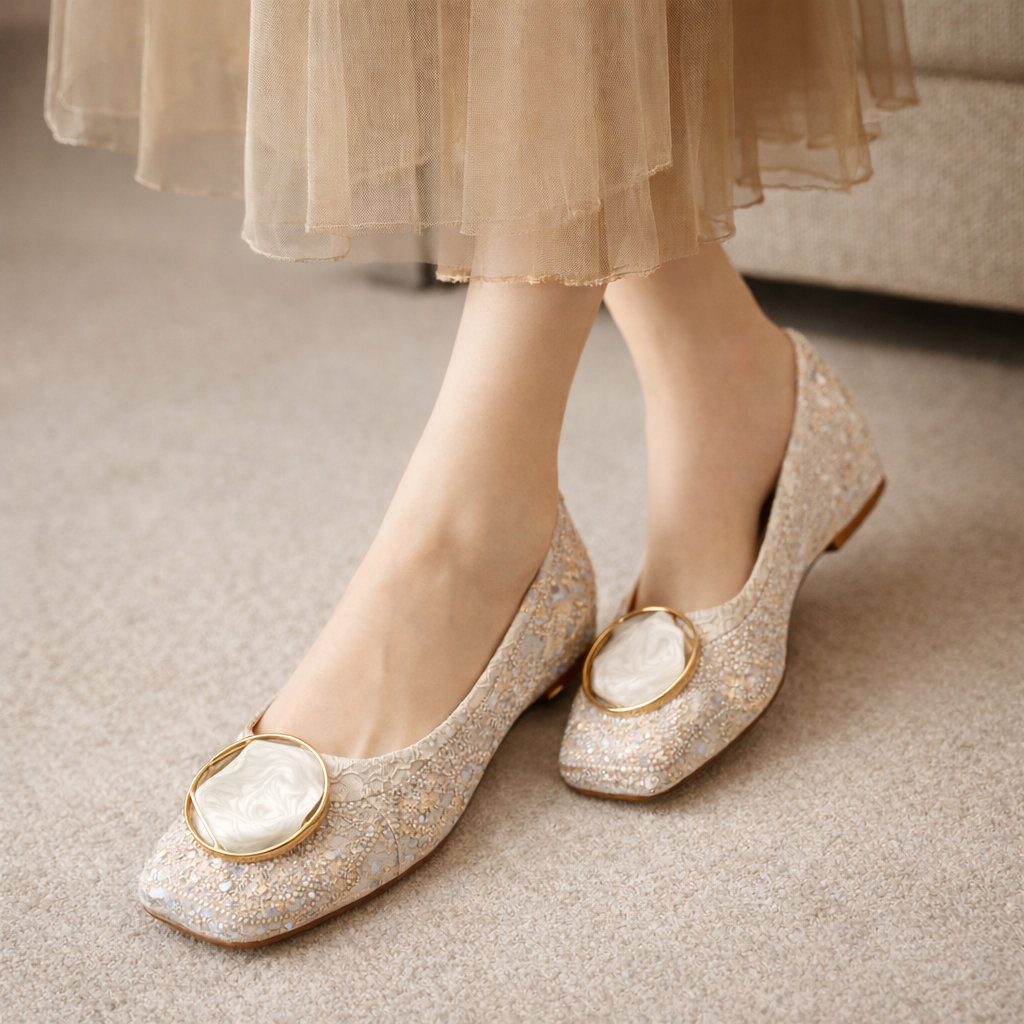 Orabella | Ballerines Dentelle Premium