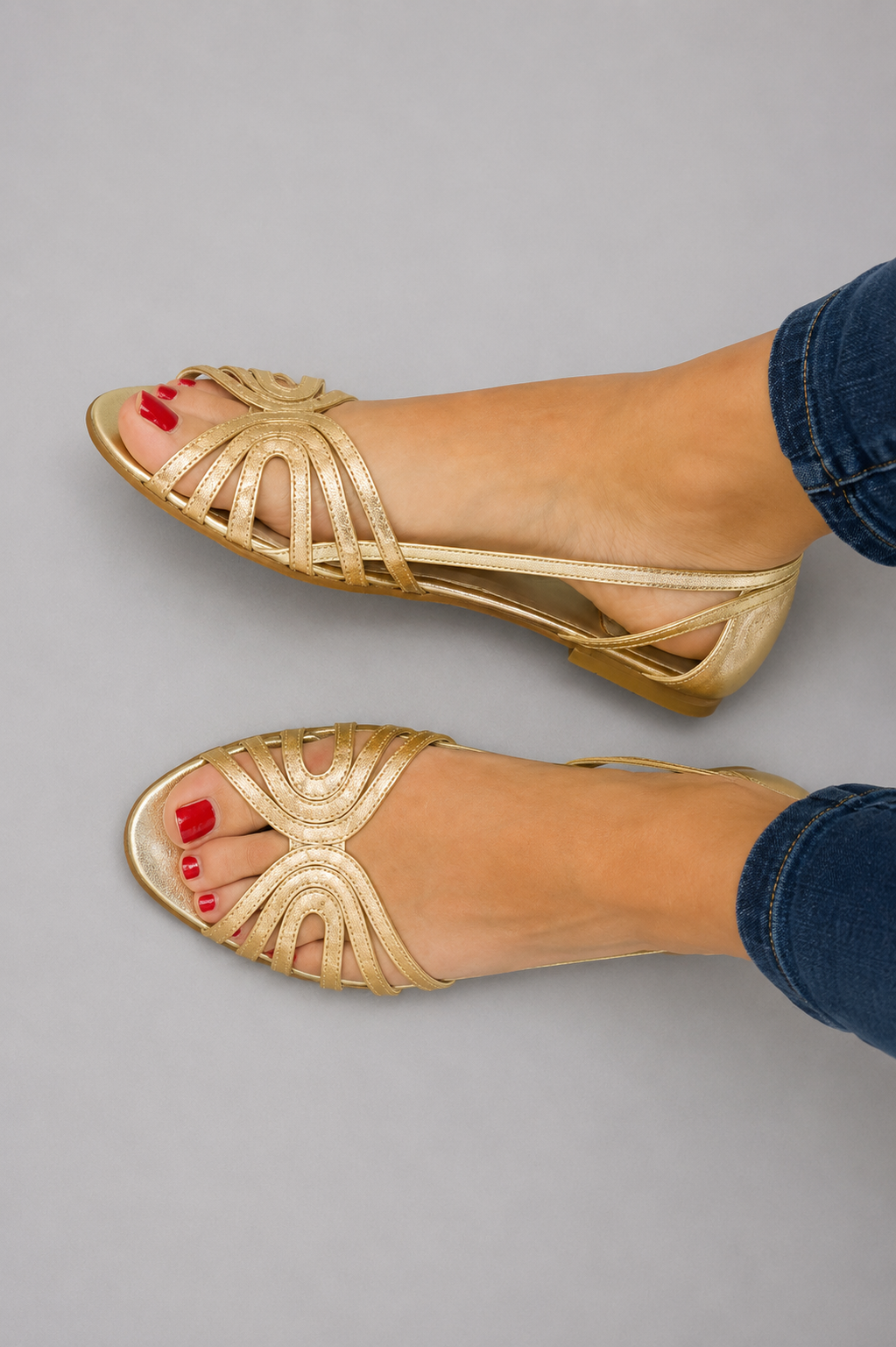 ELEONORA | Golden Sandals Summer Light