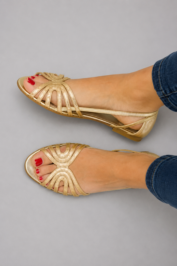 ELEONORA | Golden Sandals Summer Light