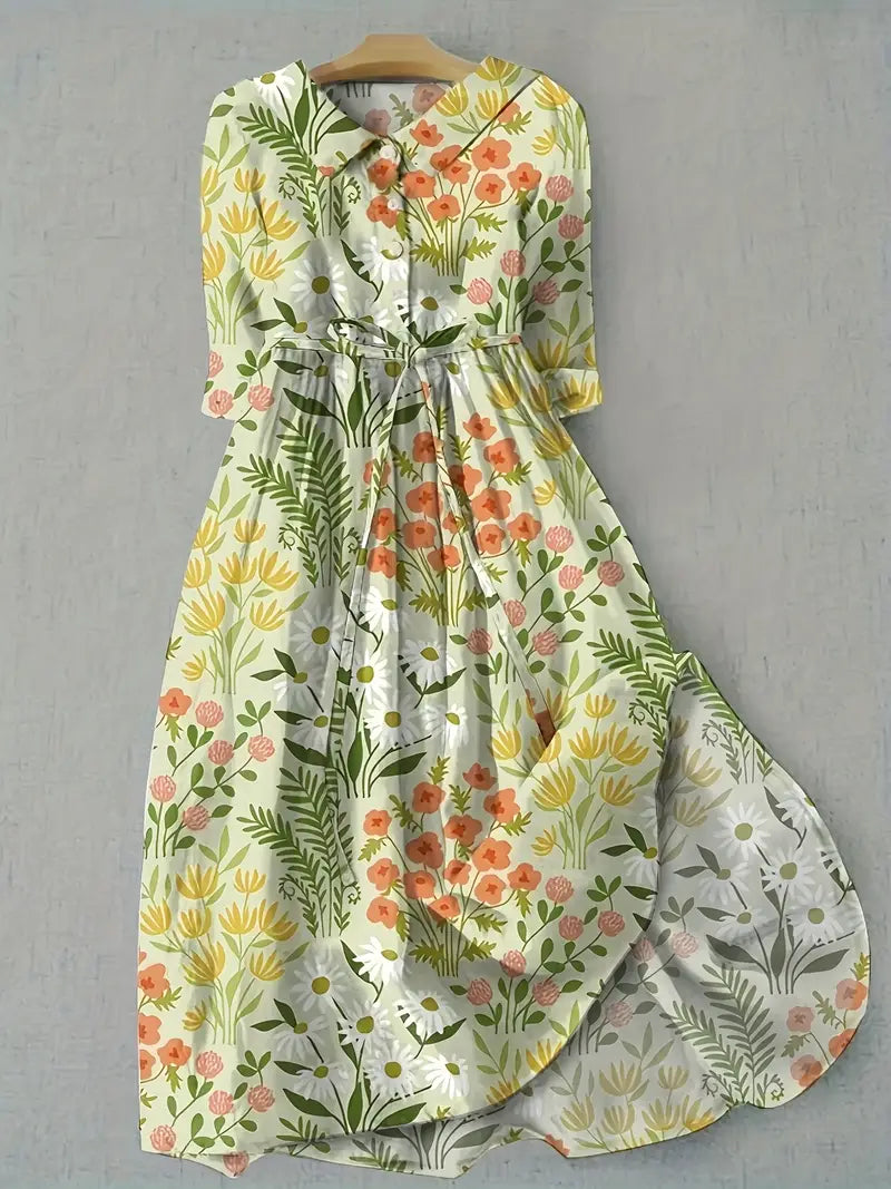 Florine | Robe Fleurs de Printemps Fraîches