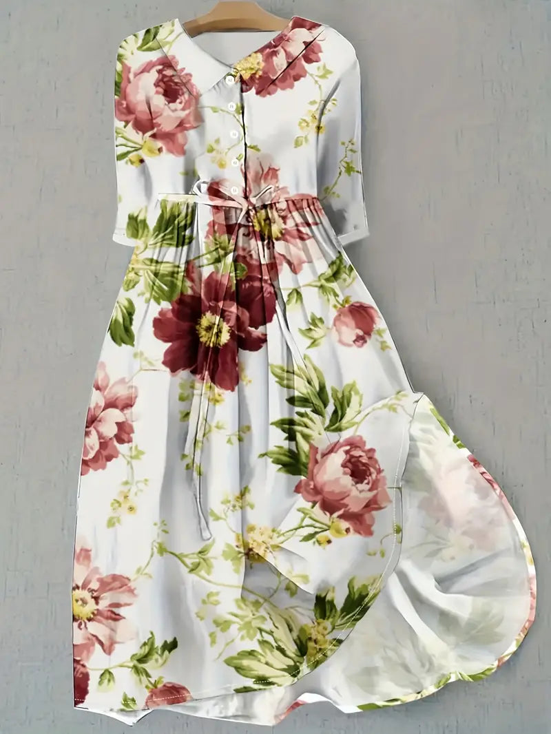 Margot | Robe Fleurie Statement Élégante