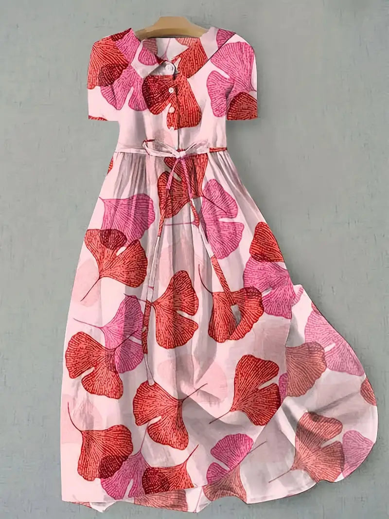 Camille | Robe Florale Roses Douces