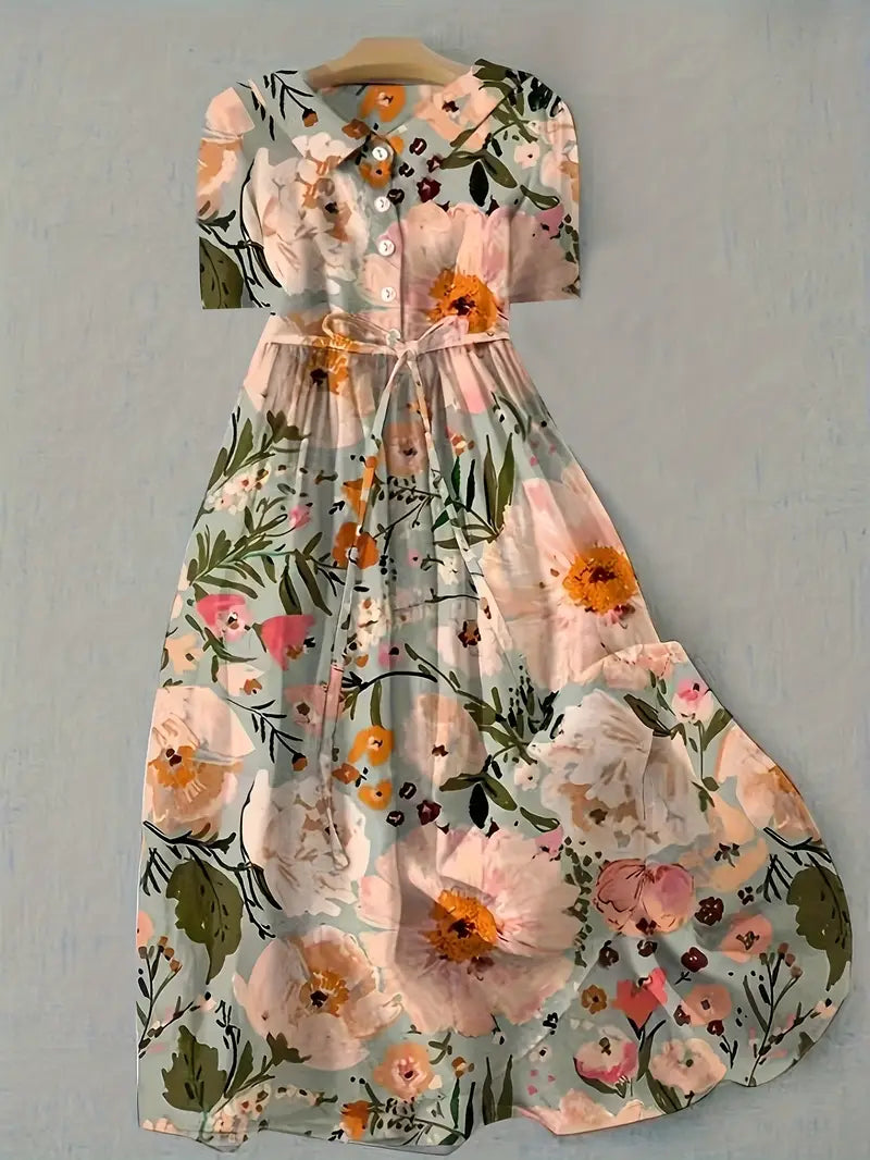 Aurélie | Robe Florale Chaleur Estivale