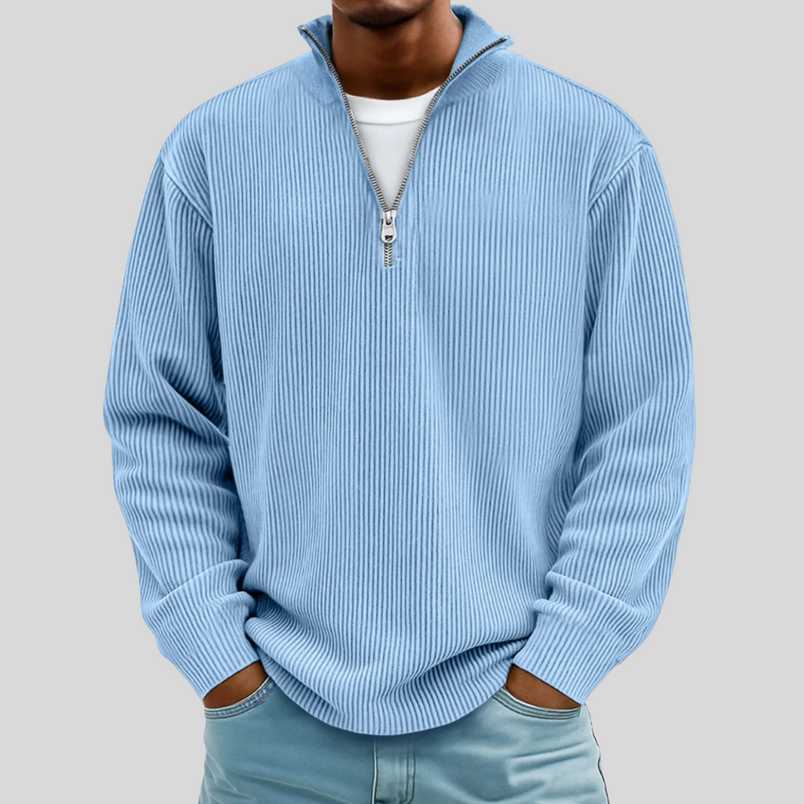 Morgan | Pull Casual Demi-Zip Élégant