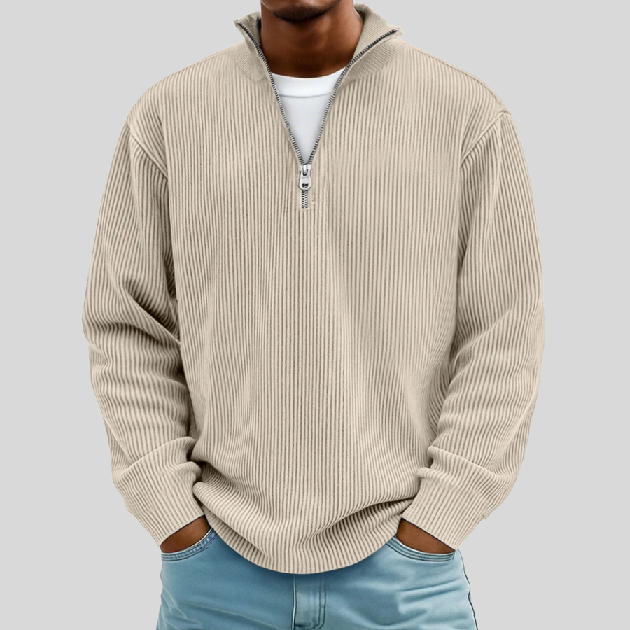 Morgan | Pull Casual Demi-Zip Élégant