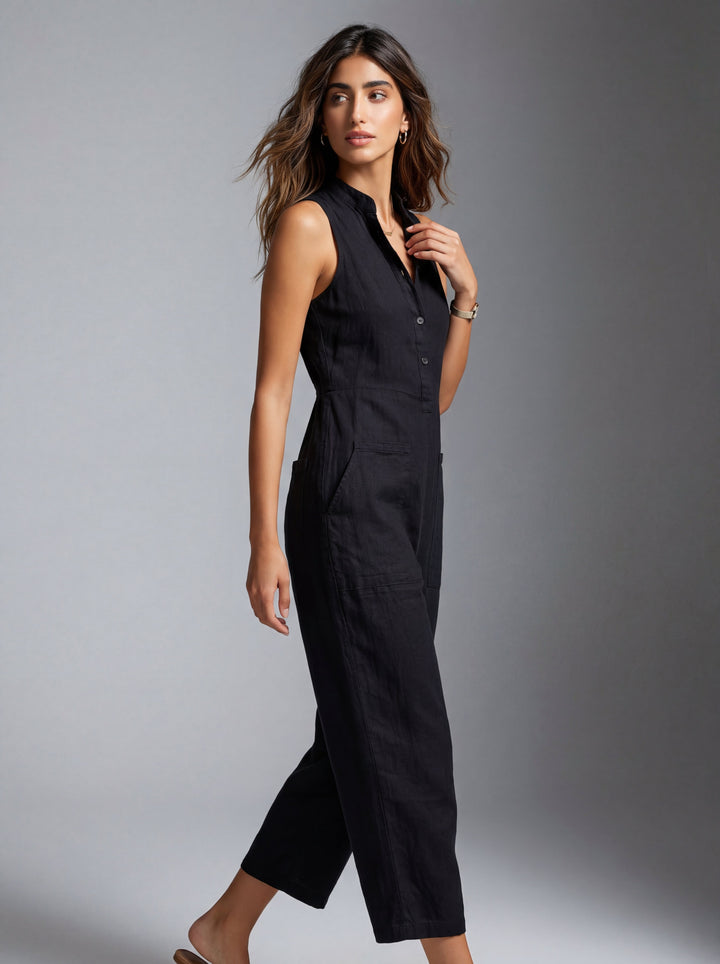 JOY | Sleeveless Minimalist Jumpsuit