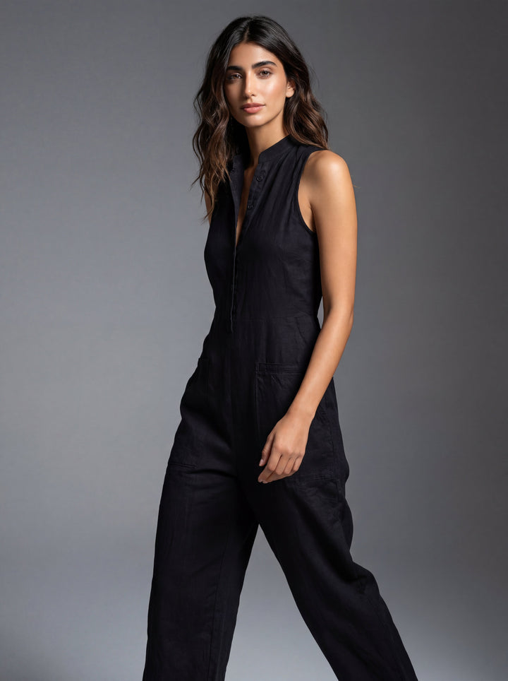JOY | Sleeveless Minimalist Jumpsuit