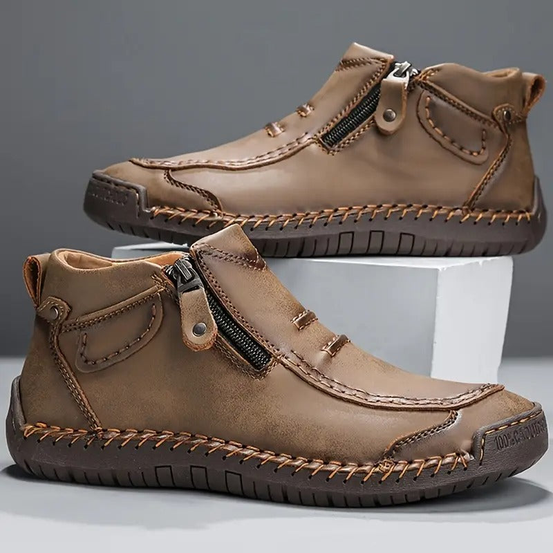 Raphaël | Chaussure Orthopédique Zip Latéral en Cuir