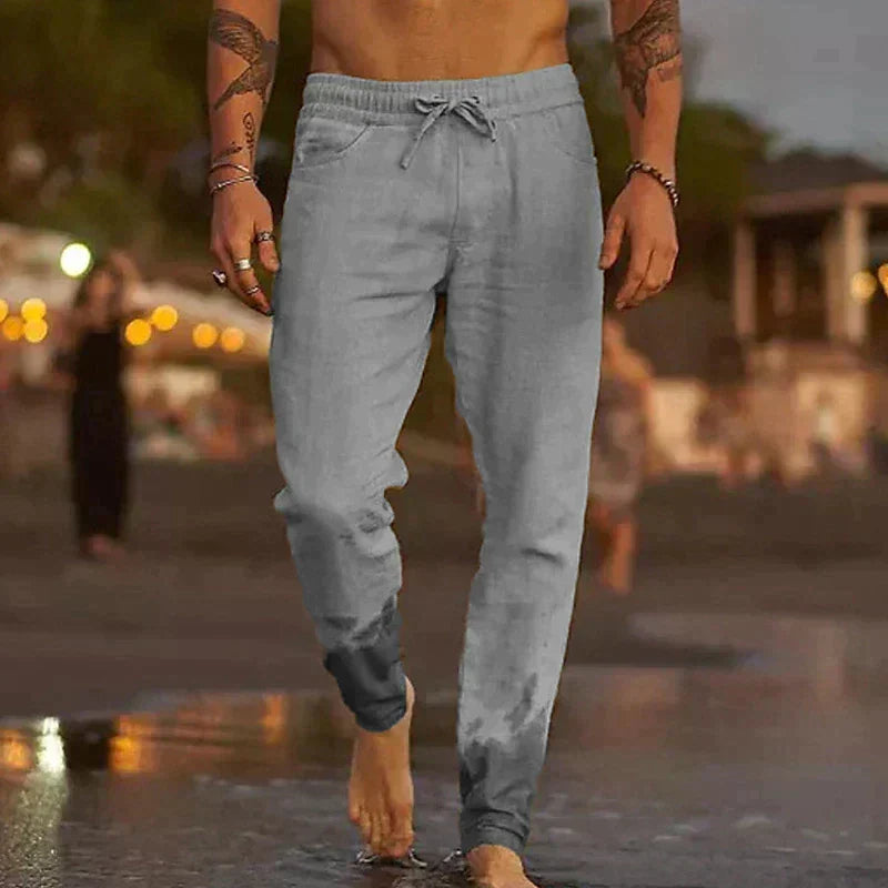 Théo | Pantalon en Coton et Lin Léger Intemporel