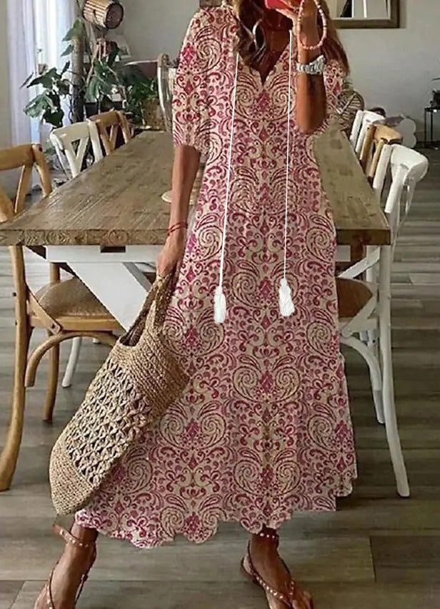 RAMONA | Boho Vintage Maxi Dress