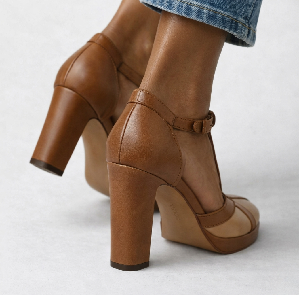 MAËLYNE | Retro Elegant Heels with Ergonomic Support