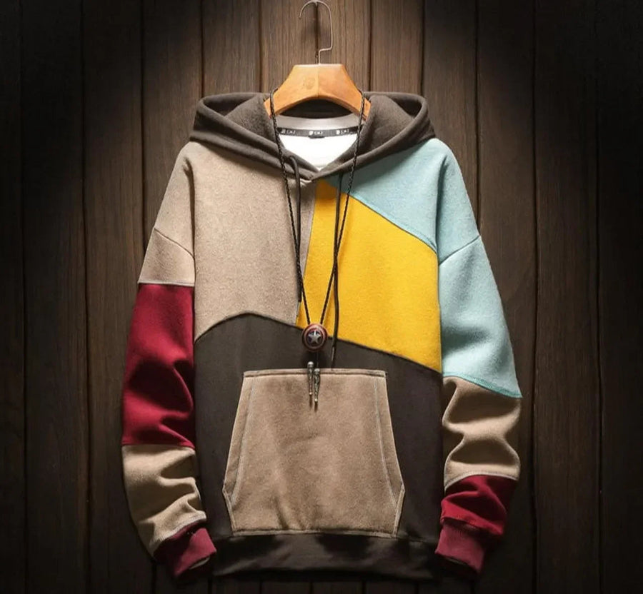 Sylvain | Sweat À Capuche Blocs de Couleur